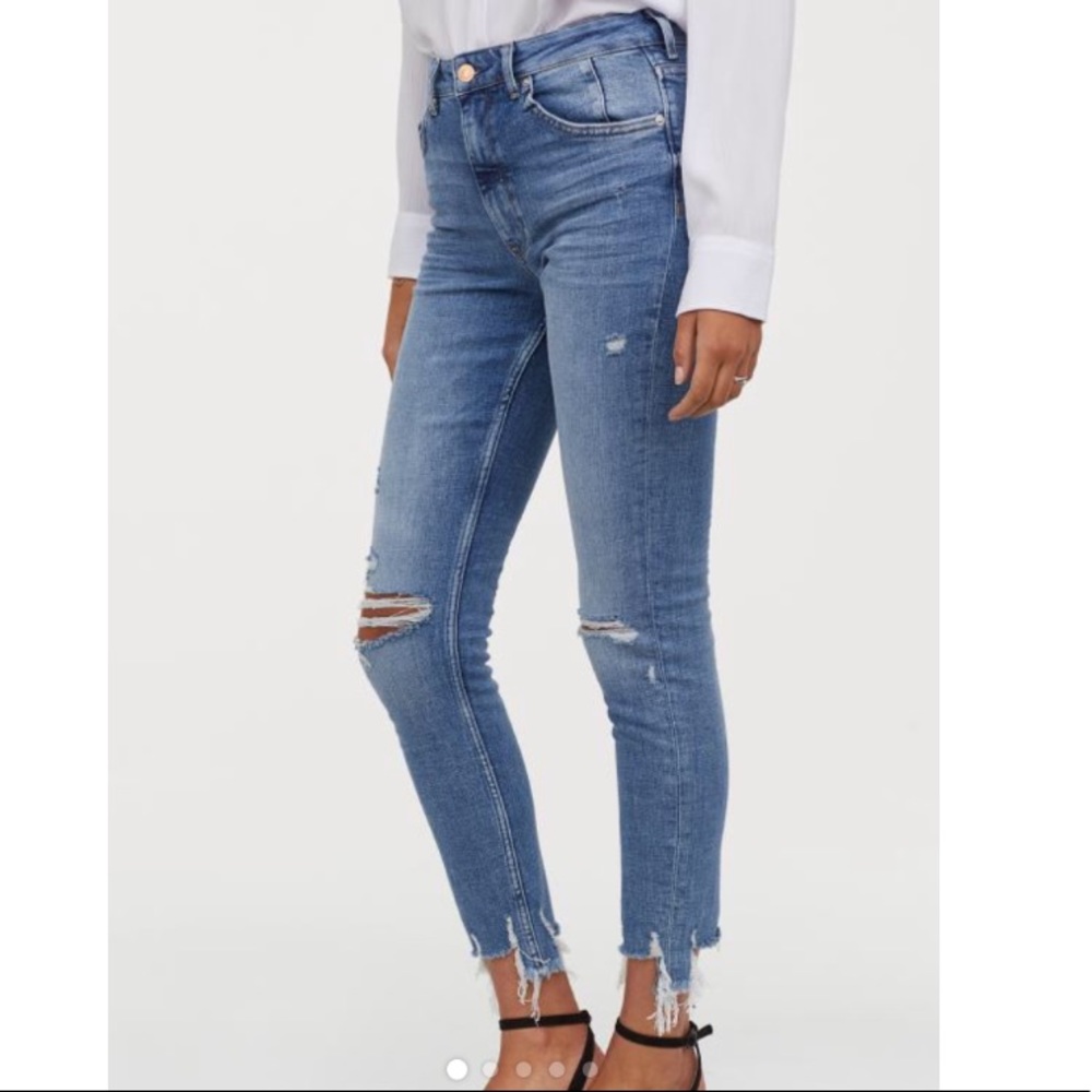H&M high waisted Skinny Ankle Jeans
